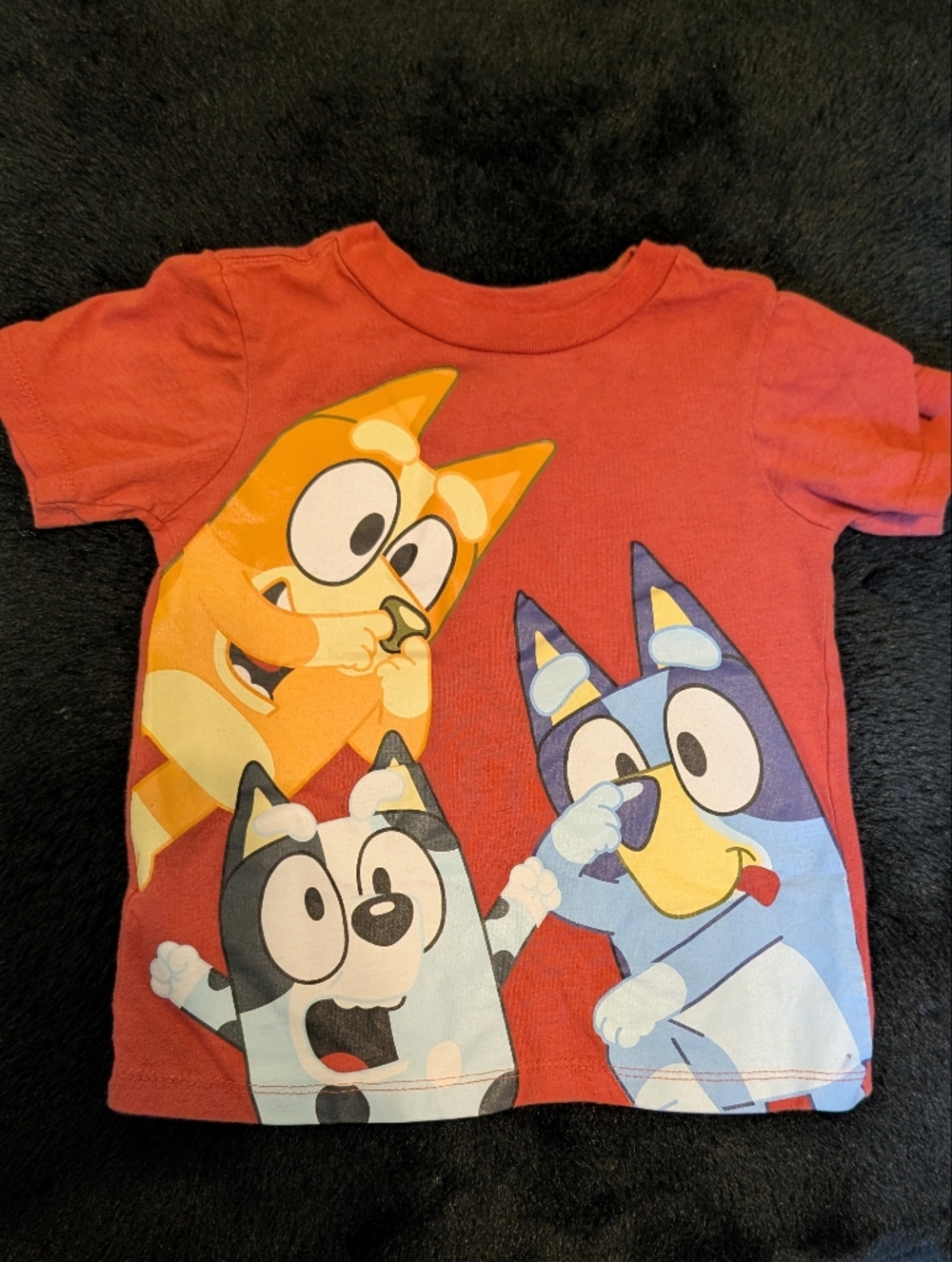 Bluey Bingo Muffin Red Toddler Tshirt 2t